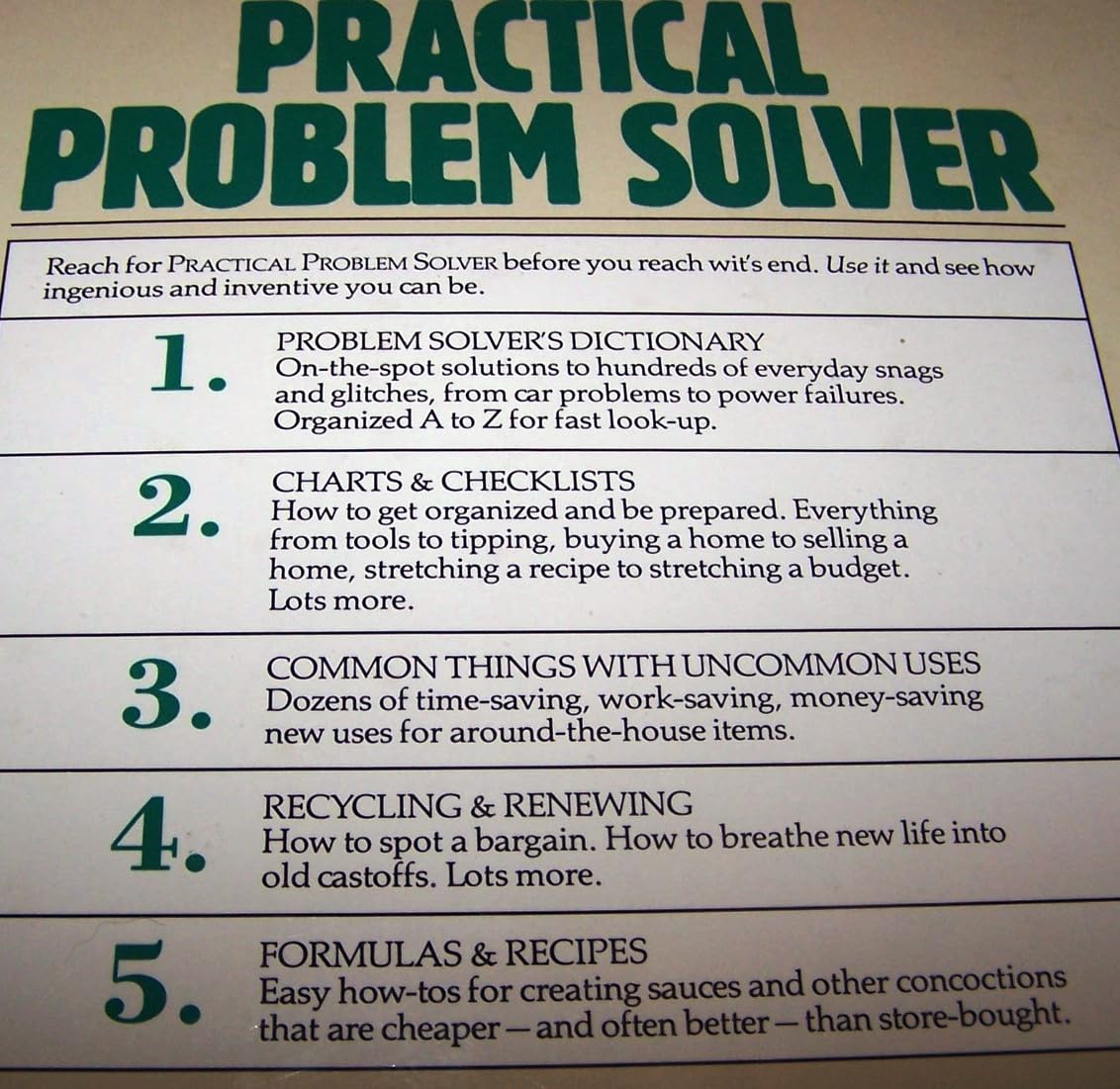 Practical Problem Solver: Substitutes, Shortcuts, and Ingenious Solutions for Making Life Easier