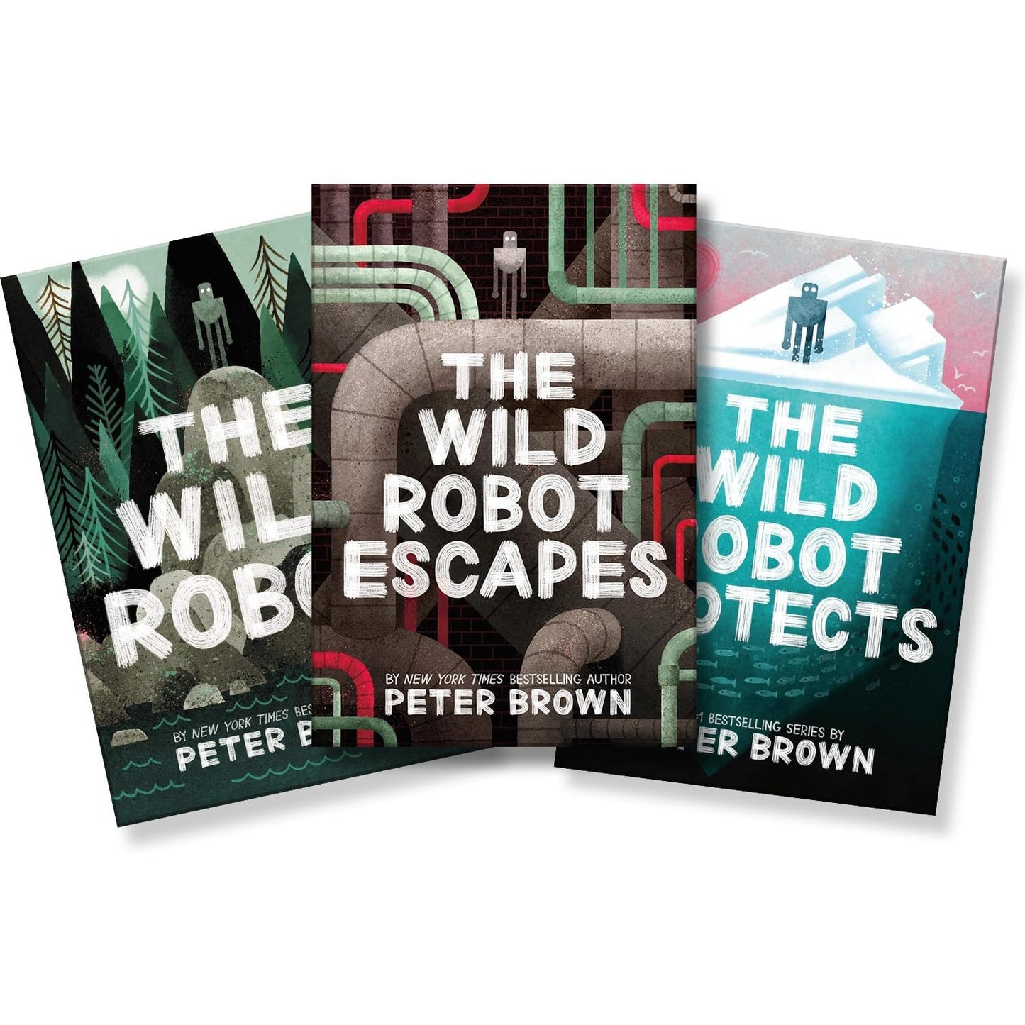 Peter Brown's The Wild Robot 3 Book Series - Includes The Wild Robot, The Wild Robot Escapes, The Wild Robot Protects