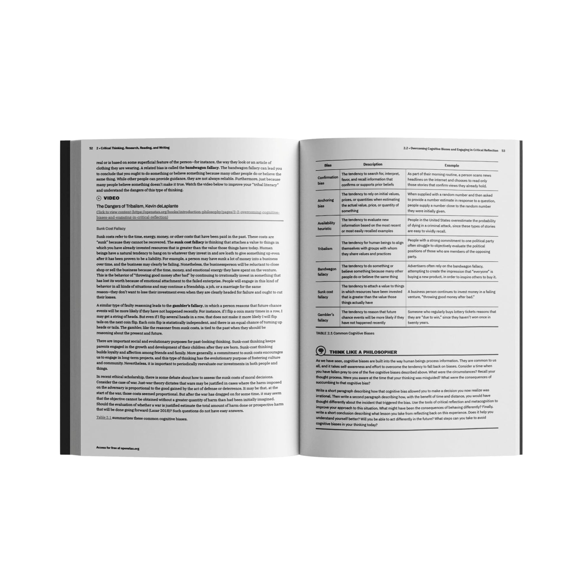 Introduction to Philosophy by OpenStax (Official Print Version, paperback version, B&W)