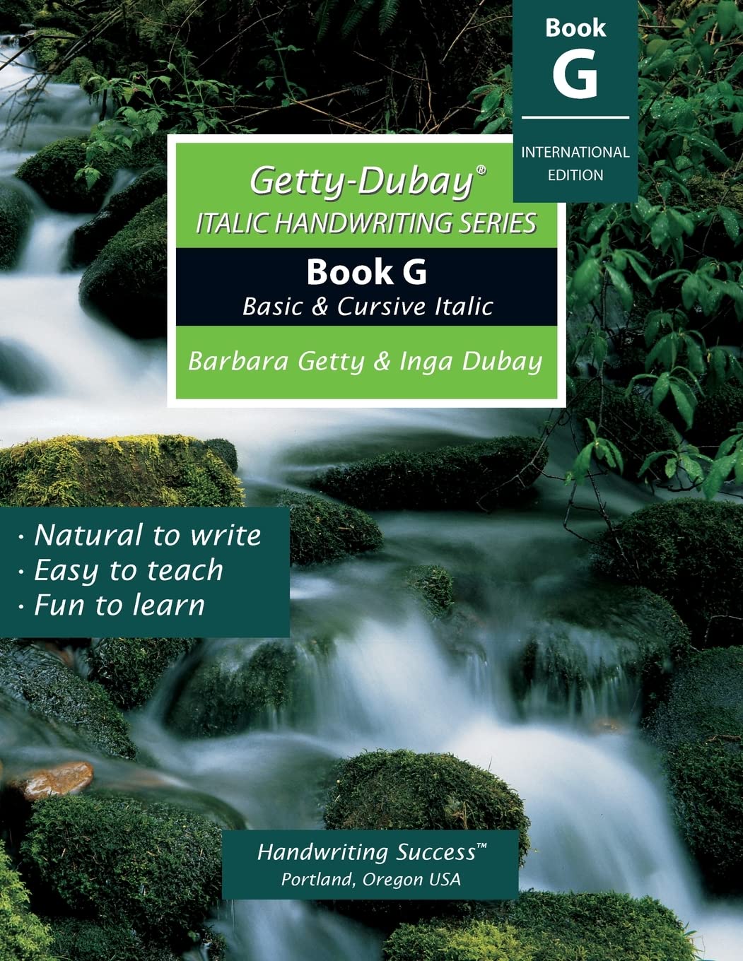 Getty-Dubay Italic Handwriting Series: Book G
