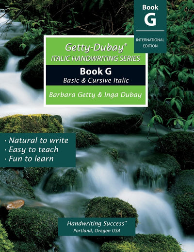 Getty-Dubay Italic Handwriting Series: Book G