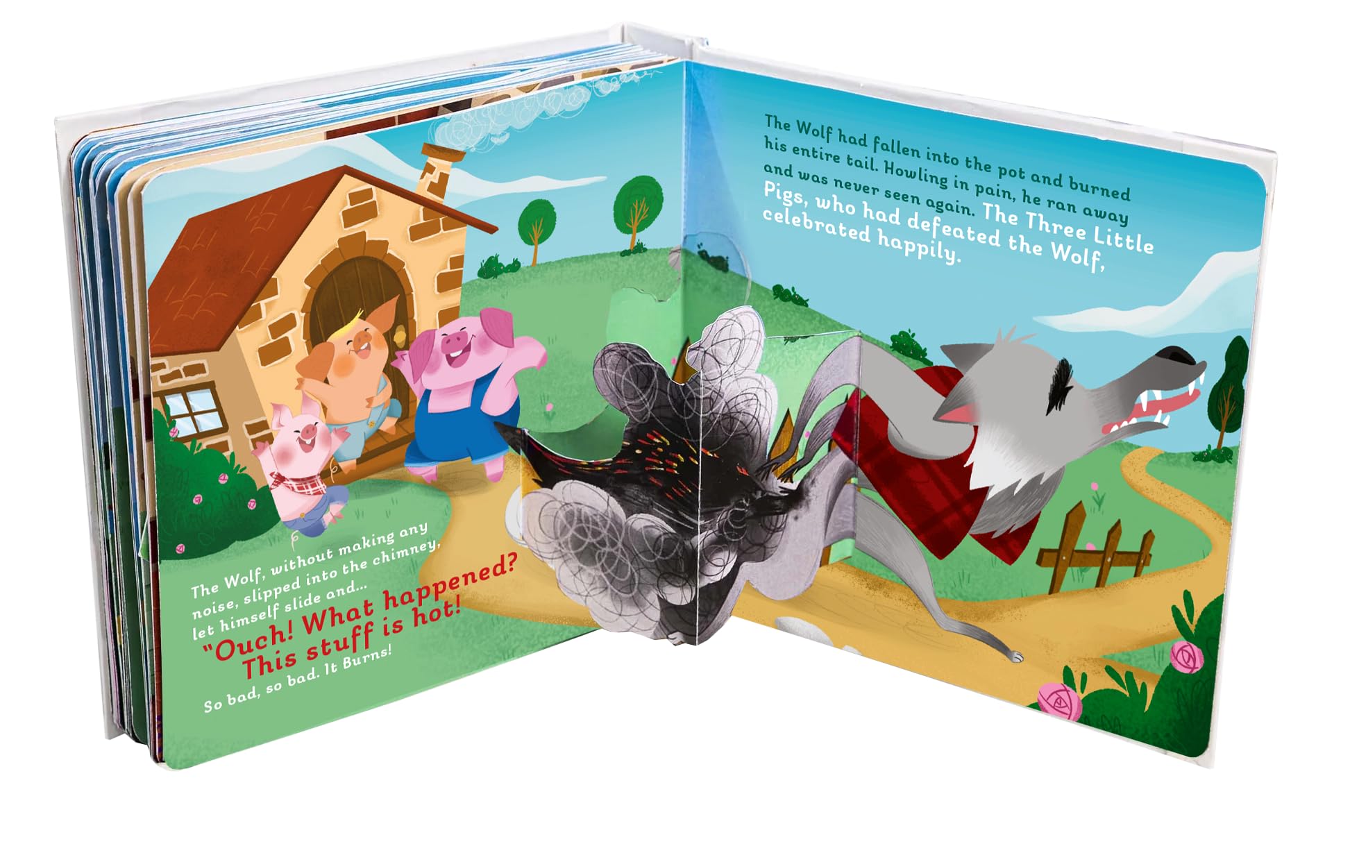 The Three Little Pigs: 8 Magical Pop-Ups (Happy Fox Books) Pop-Up Book for Kids Ages 3 and Up - the 3 Pigs, the Big Bad Wolf, and More