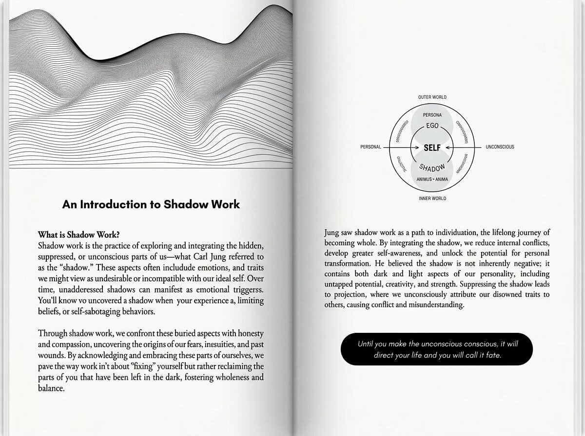 Carl Jung-Based Shadow Work Journal and Workbook for Deep Healing: Guided Prompts for Emotional Healing, Trauma Recovery, and Mindful Living