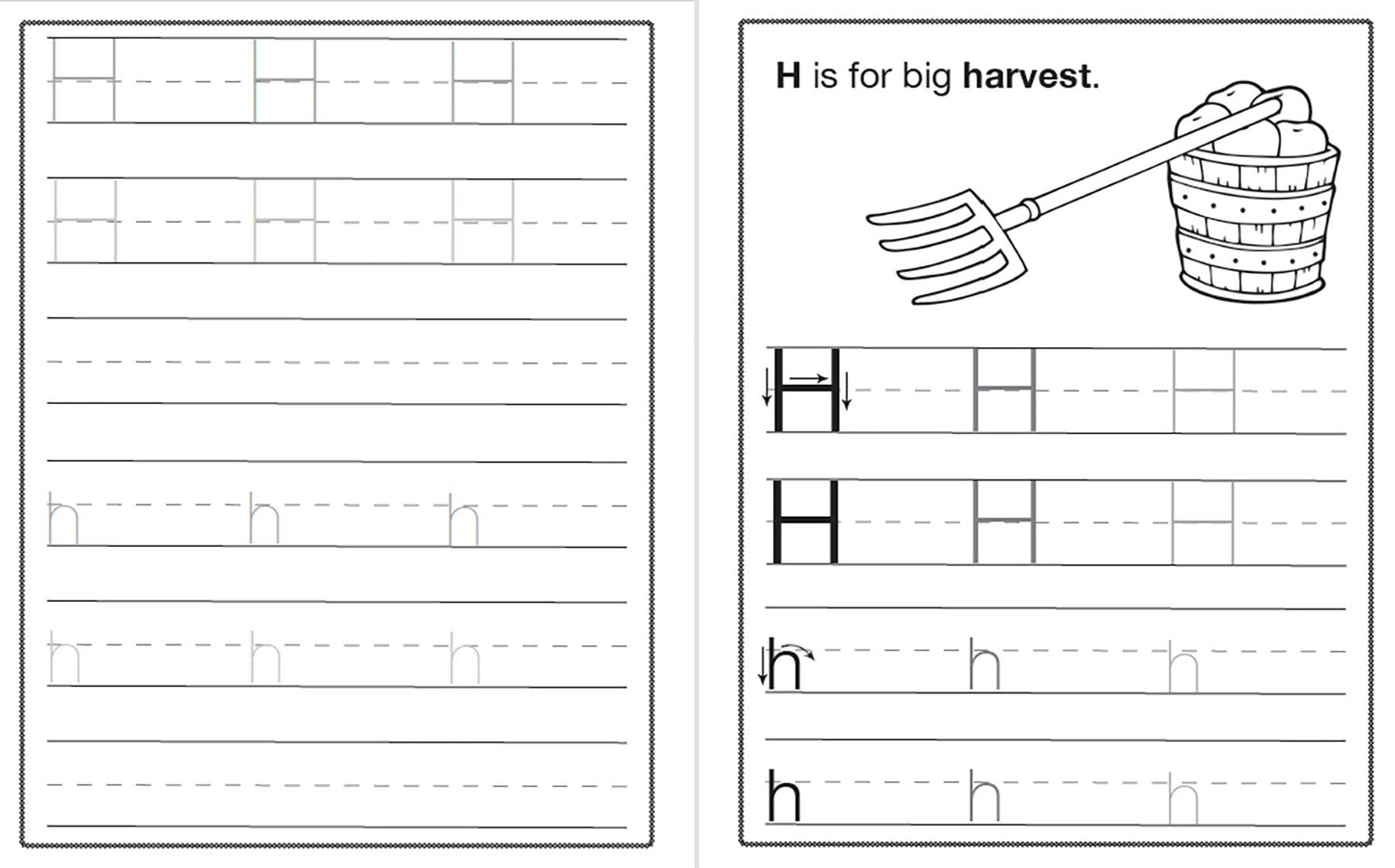 Fall Fun Letter and Number Tracing: Pre-K Workbook (Books for Kids Ages 3-5)