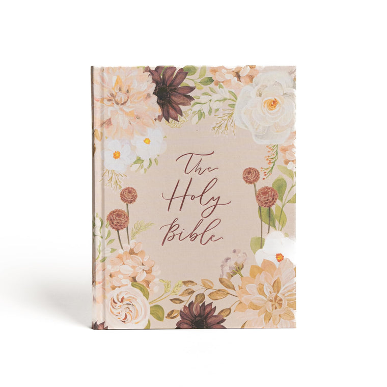 CSB Notetaking Bible, Large Print Hosanna Revival Edition, Blush Cloth Over Board, Black Letter, Single-Column, Journaling Space, Reading Plan, Easy-to-Read Bible Serif Type