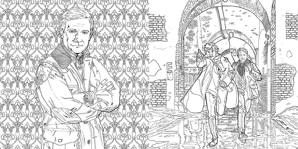 Sherlock: The Mind Palace: A Coloring Book Adventure