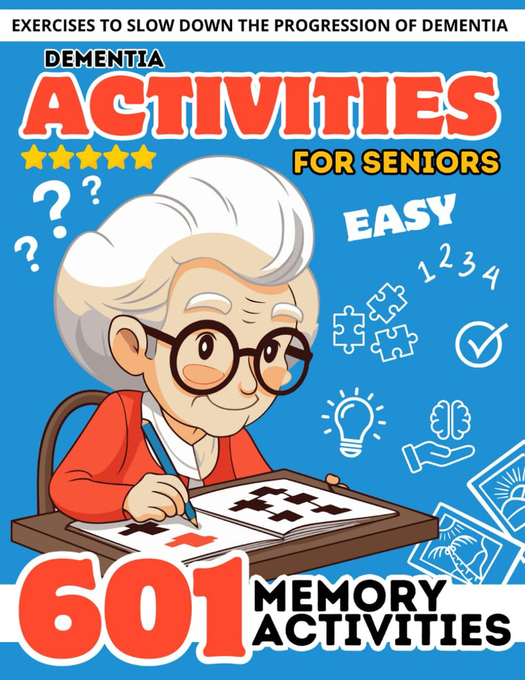 Dementia Activities for Seniors: 601 Relaxing Easy Brain Puzzles & Cognitive Memory Games for Dementia and Alzheimer?s Patients. Stress Relief ... Print Activity Book for Senior with Dementia)