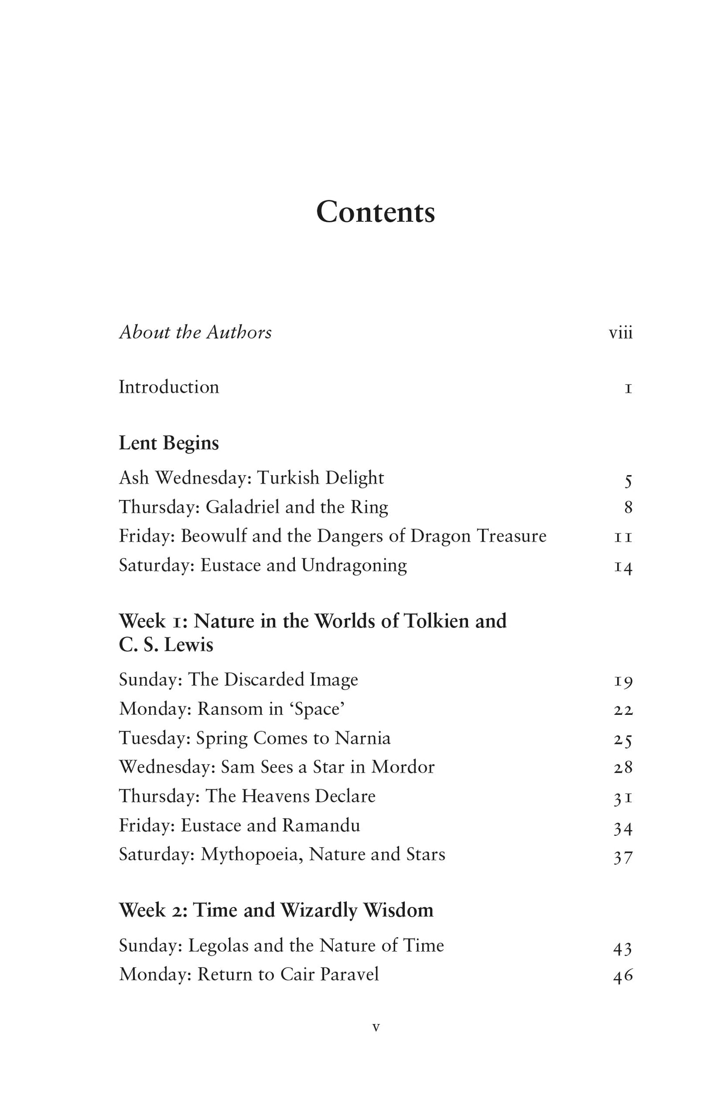 Wardrobes and Rings: Through Lenten Lands with the Inklings