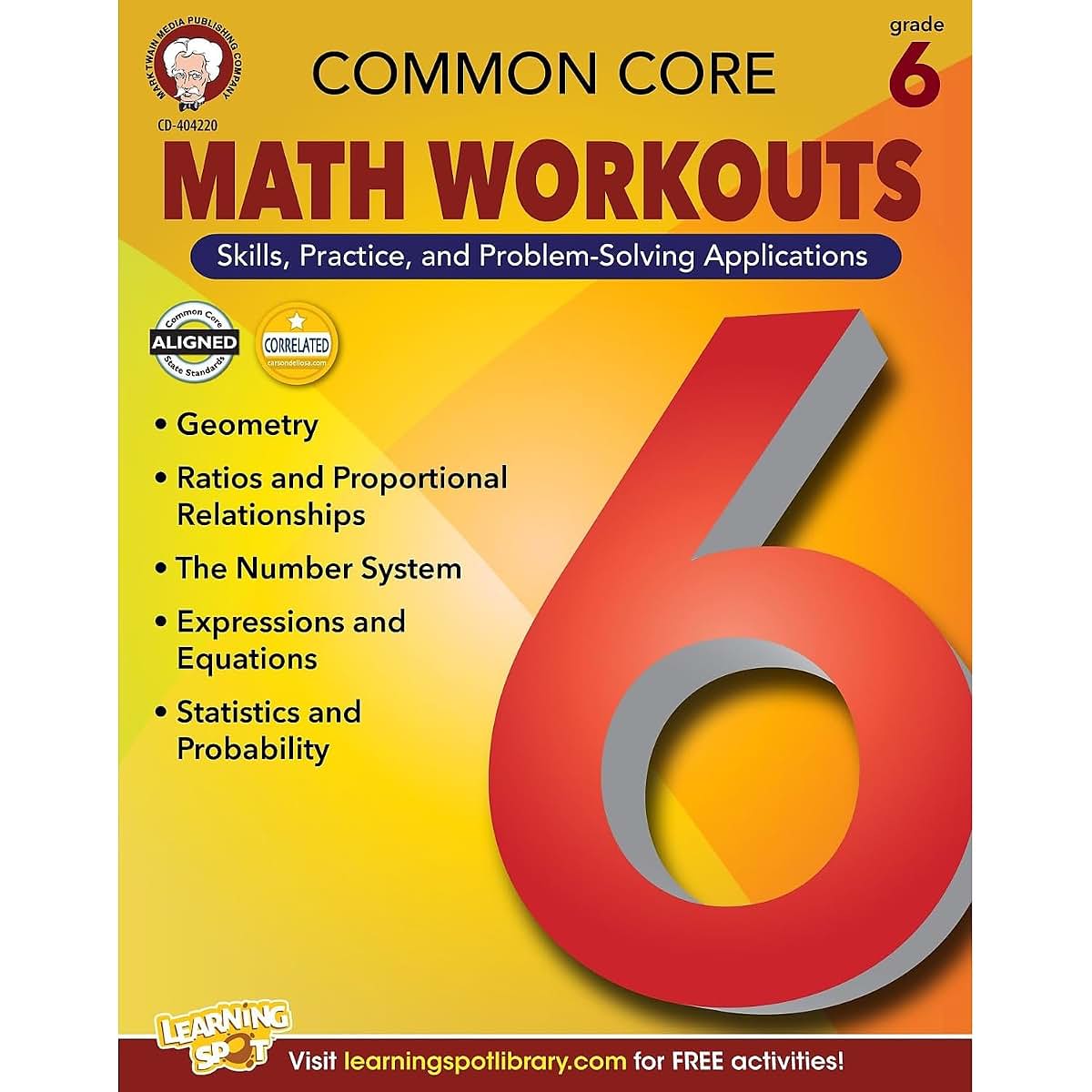 Mark Twain - Common Core Math Workouts, Grade 6
