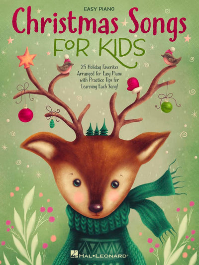 Christmas Songs for Kids  Easy Piano Songbook includes 25 Holiday Favorites with Lyrics for Beginners  Fun and Simple Christmas Sheet Music for Young Pianists  Practice Tips and Festive Tunes