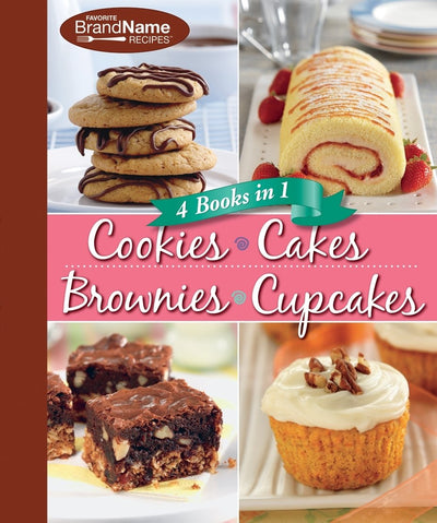 4 Cookbooks in 1: Cookies, Cakes, Brownies, Cupcakes