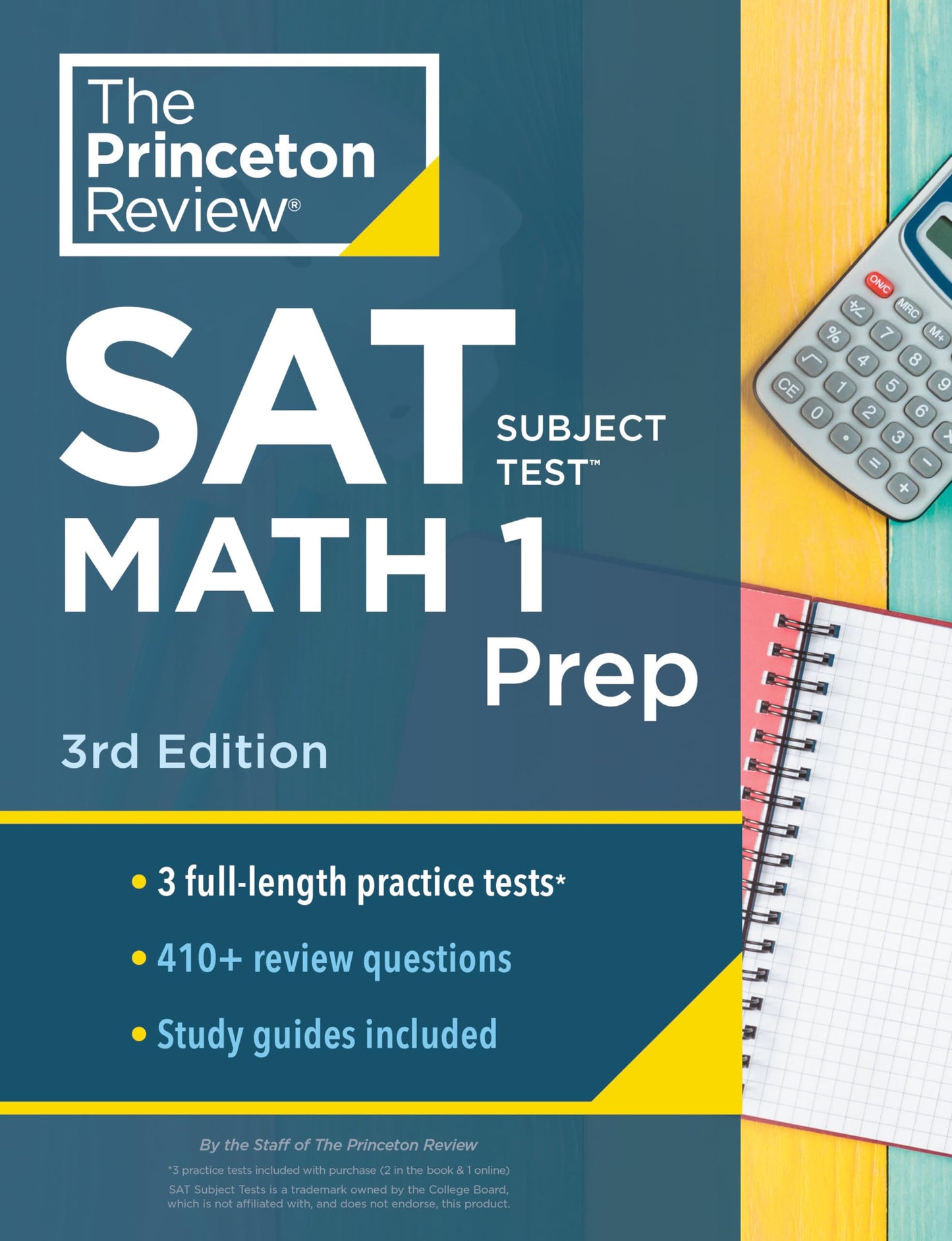 Princeton Review SAT Subject Test Math 1 Prep, 3rd Edition: 3 Practice Tests + Content Review + Strategies & Techniques (College Test Preparation)