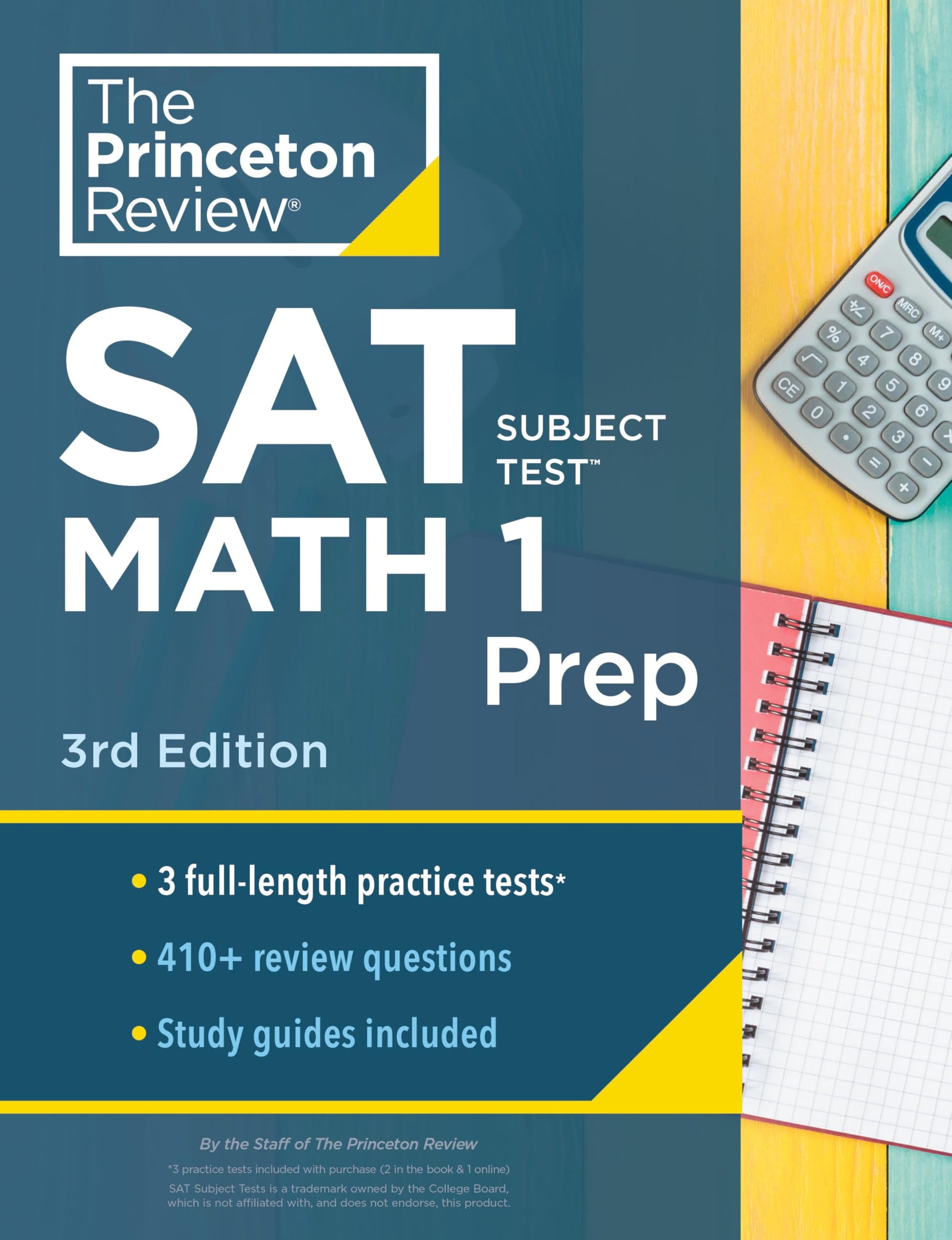 Princeton Review SAT Subject Test Math 1 Prep, 3rd Edition: 3 Practice Tests + Content Review + Strategies & Techniques (College Test Preparation)