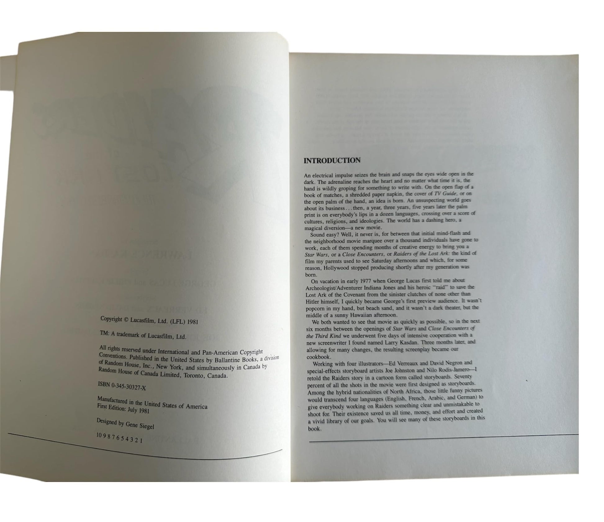 Raiders of the Lost Ark: The Illustrated Screenplay