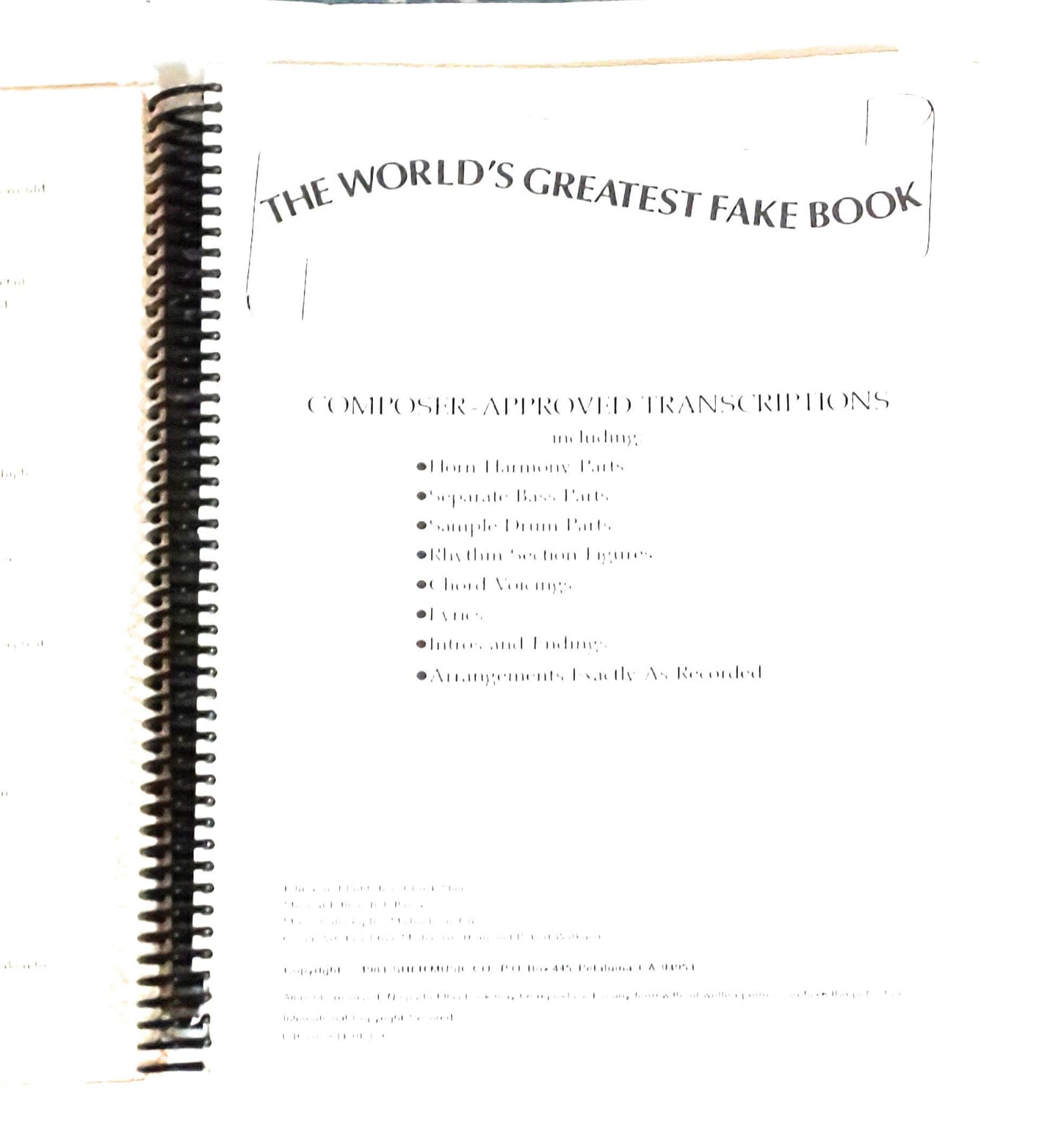 The World's Greatest Fake Book