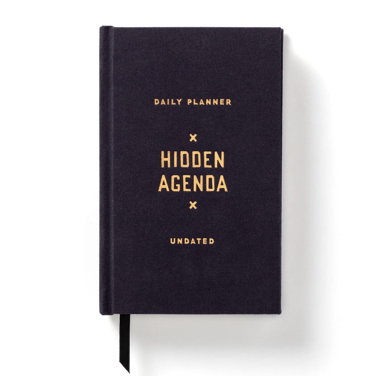 Brass Monkey Hidden Agenda Mini Undated Planner, 4.75? x 7.5? - Daily Planner with 366 Days (208 Pages) - Random Holidays and Fun Added In - Mini Planner with Bookmark Included