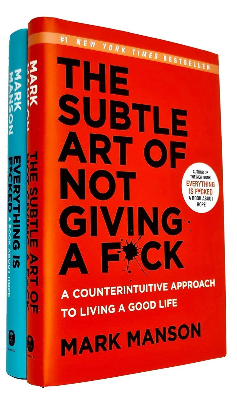 Mark Manson Collection 2 Books Set (The Subtle Art of Not Giving a Fck, Everything Is Fcked)