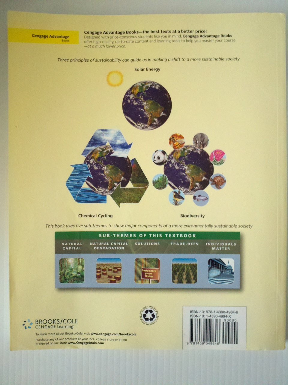 Cengage Advantage Books: Sustaining the Earth