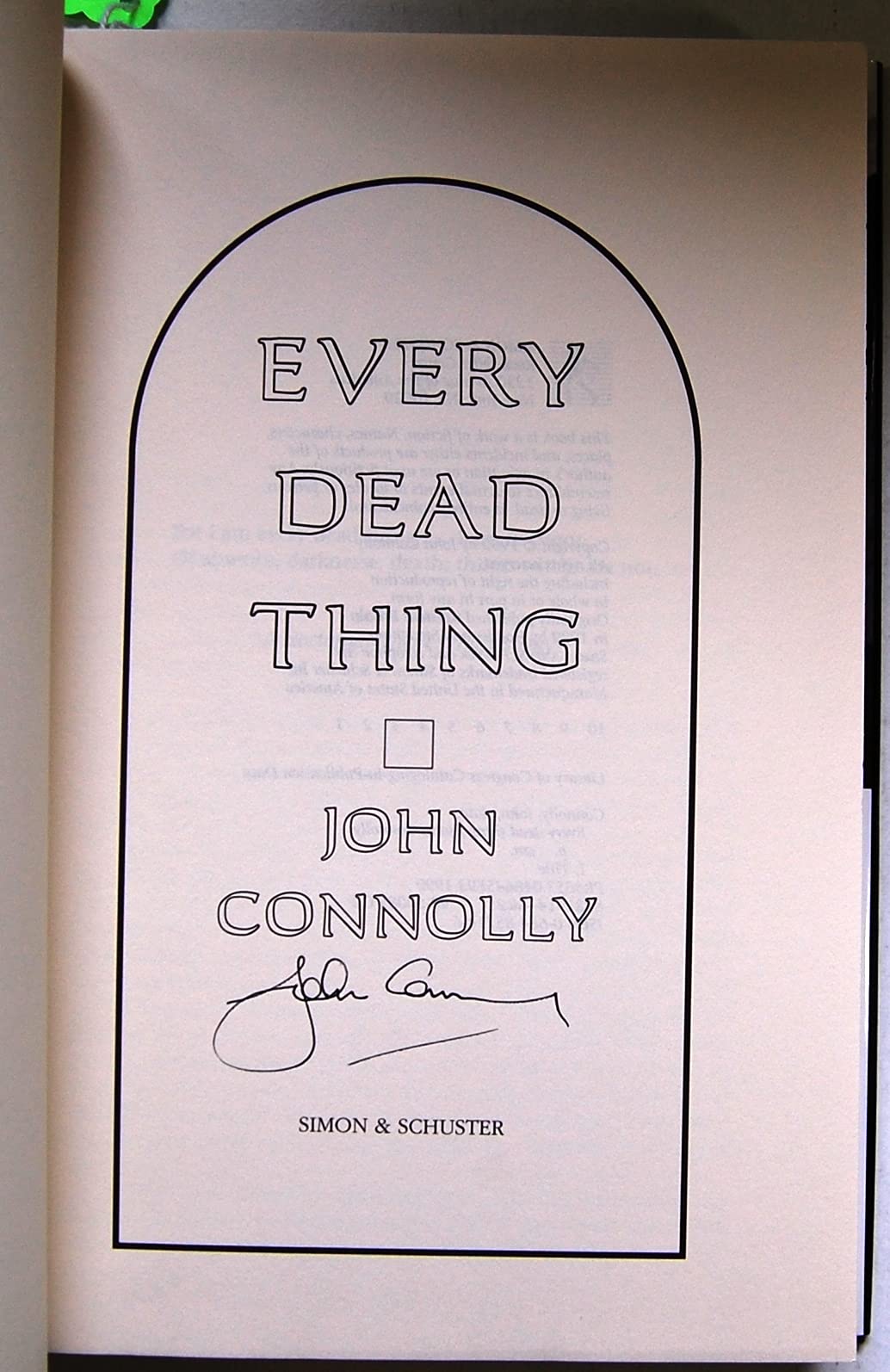 Every Dead Thing by John Connolly