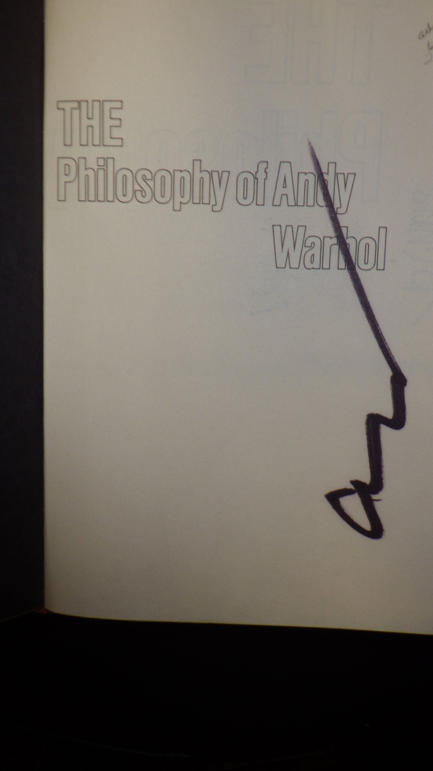 The Philosophy of Andy Warhol: From A to B and Back Again