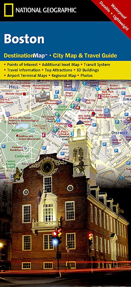 Boston Map (National Geographic Destination City Map)