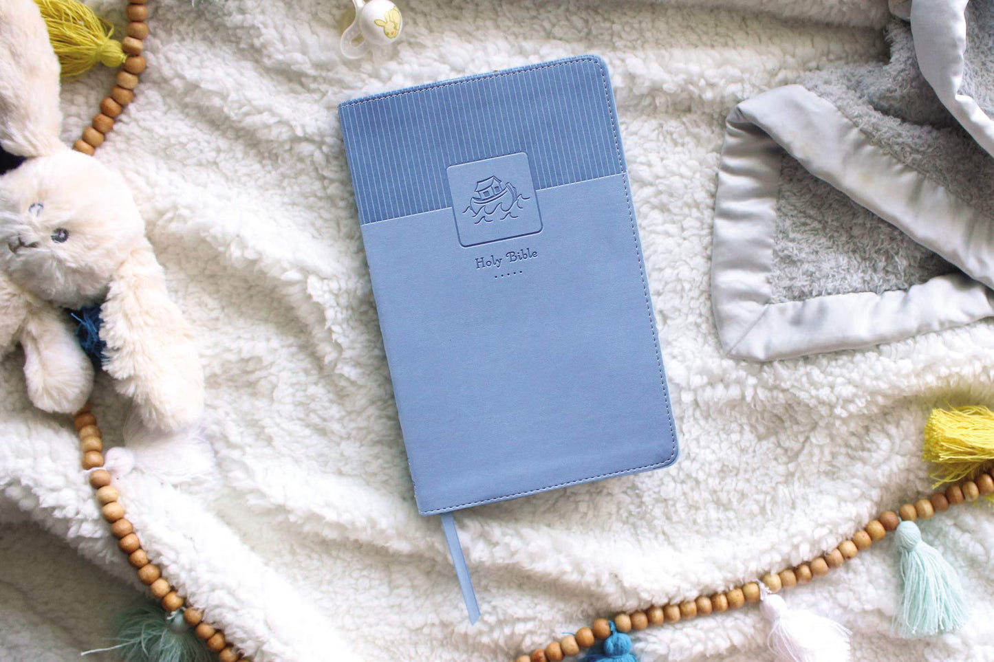 NIV, Baby Gift Bible, Holy Bible, Leathersoft, Blue, Red Letter, Comfort Print: Keepsake Edition