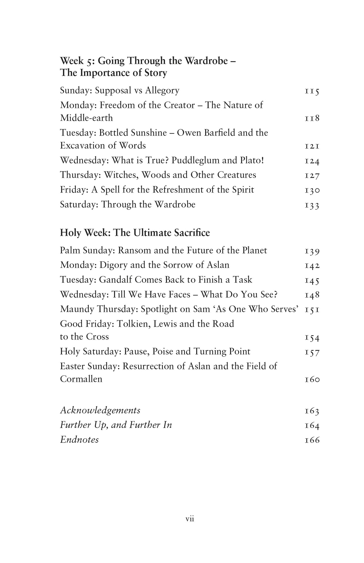 Wardrobes and Rings: Through Lenten Lands with the Inklings