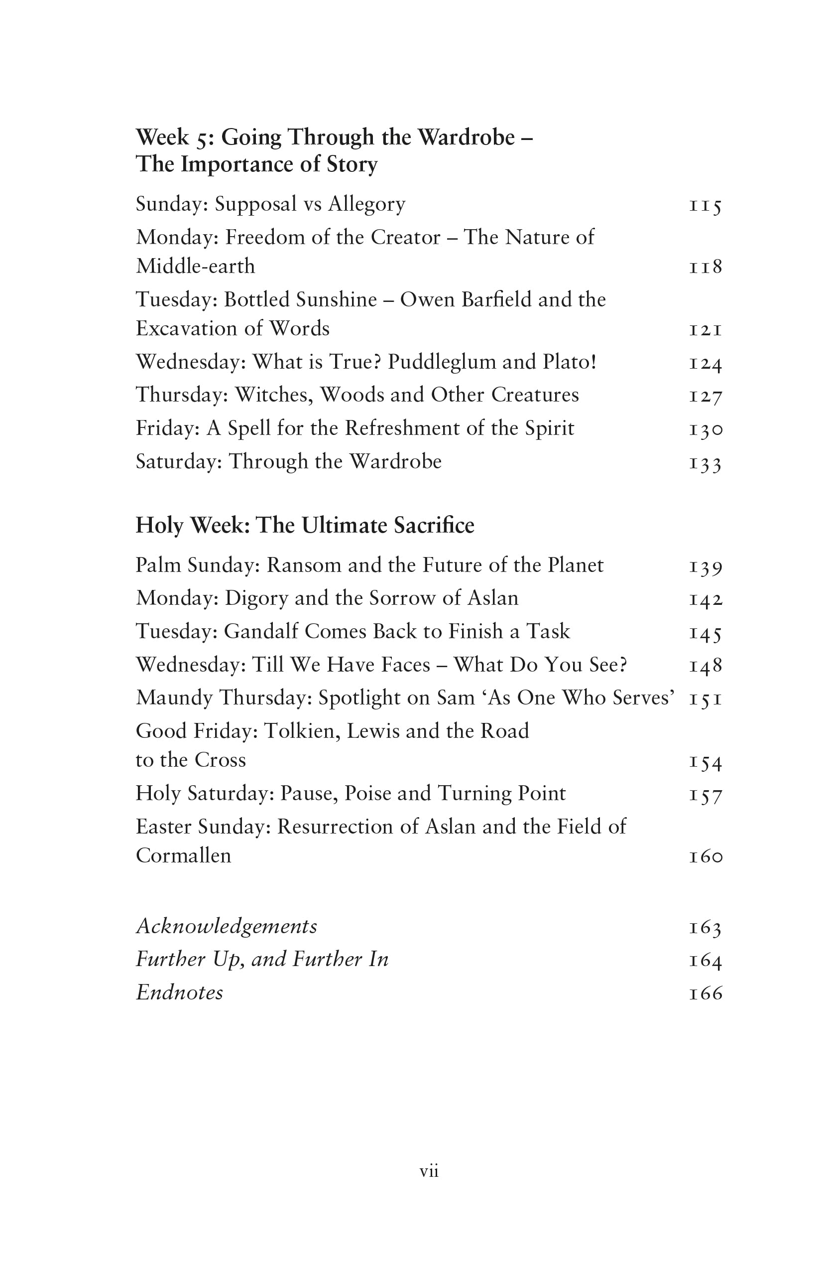 Wardrobes and Rings: Through Lenten Lands with the Inklings