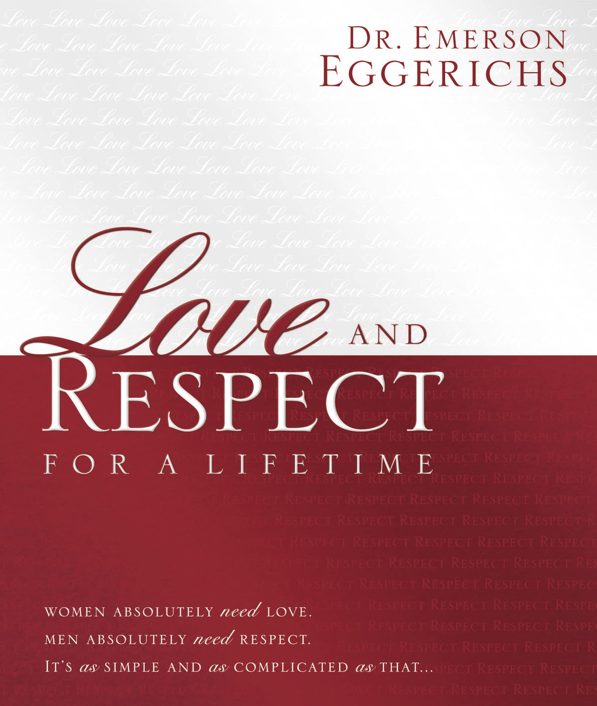 Love and Respect for a Lifetime (Gift Book): Women Absolutely Need Love. Men Absolutely Need Respect. Its as Simple and as Complicated as That...