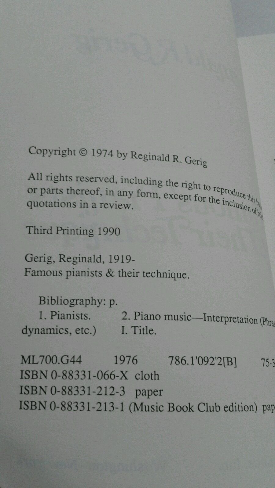 Famous Pianists & Their Technique