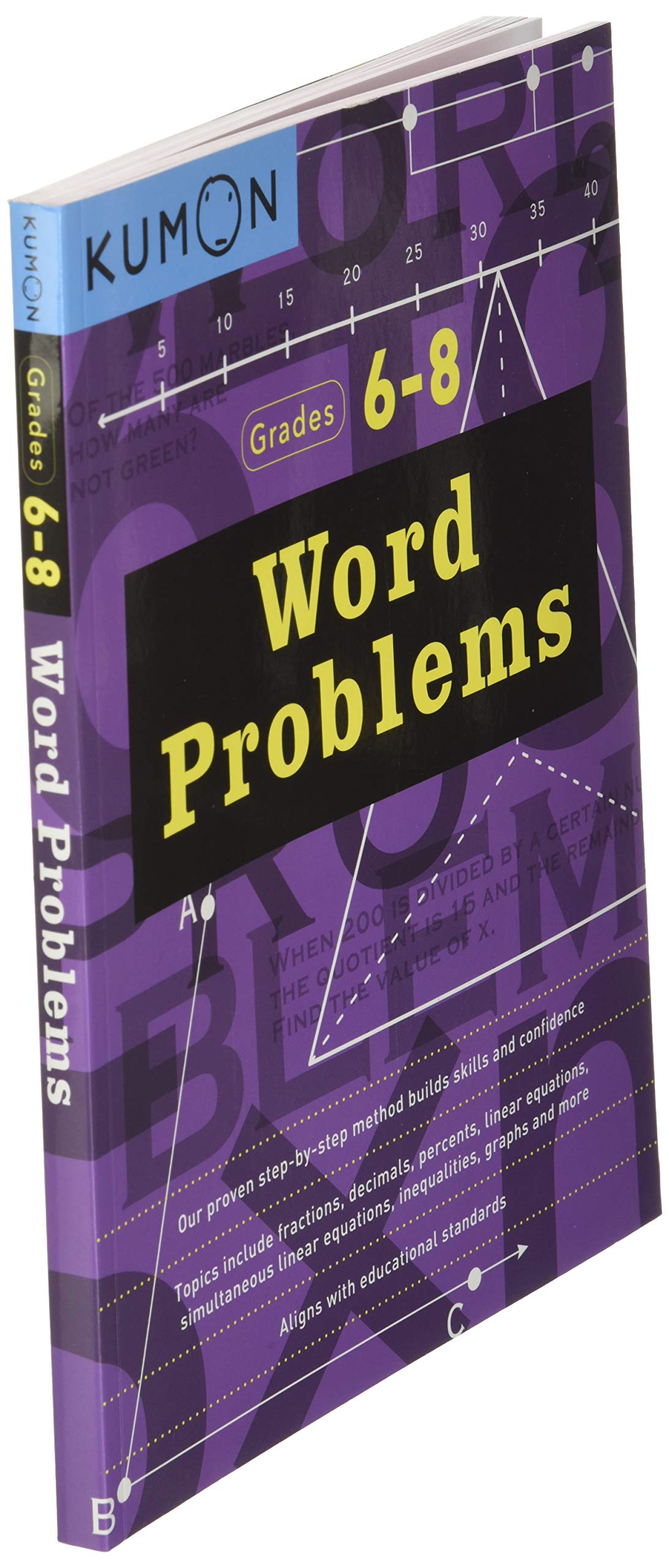 Kumon Word Problems-Grades 6-8 (Kumon Middle School Math Workbooks) (Kumon Math Workbooks)