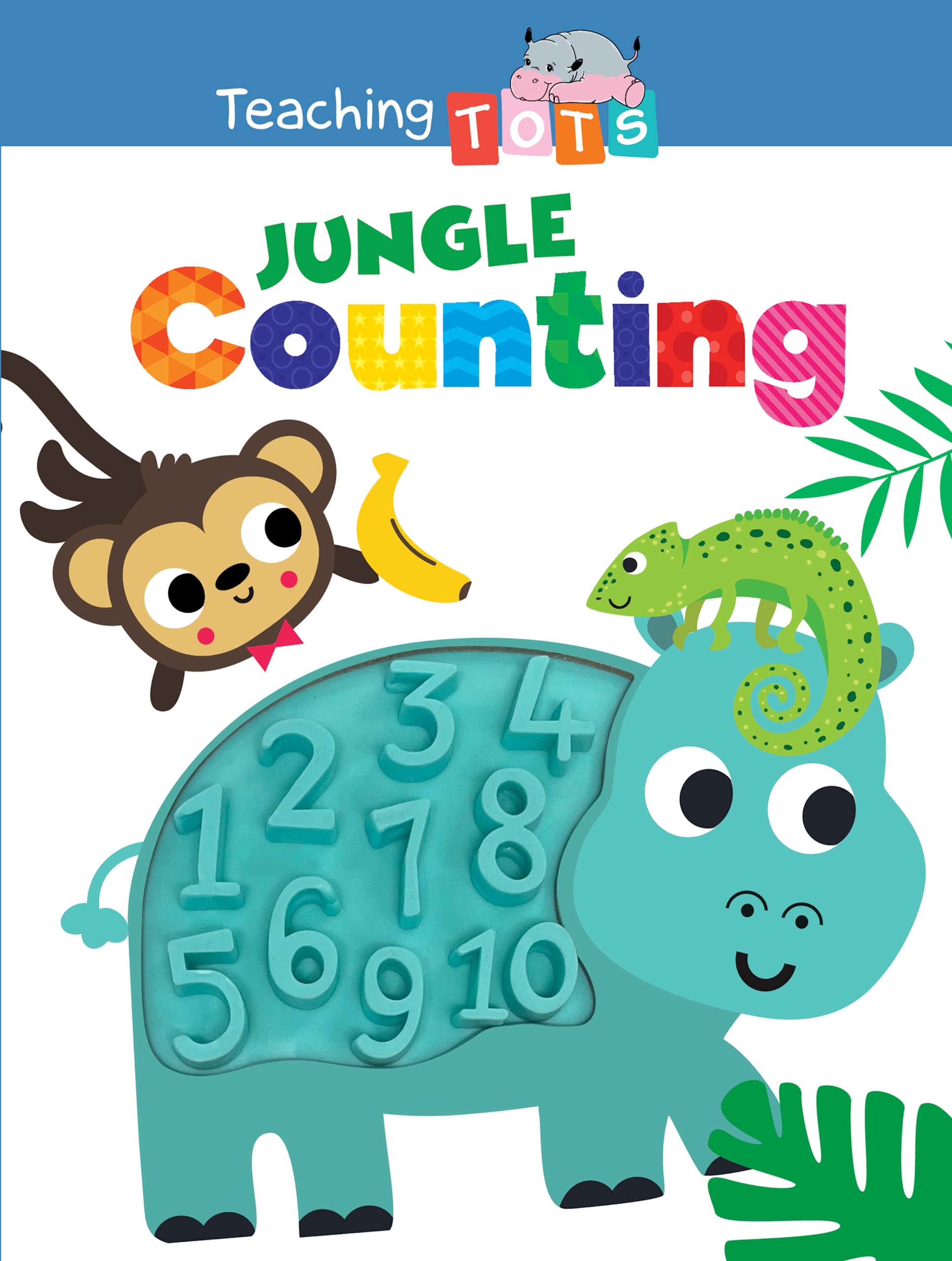 Jungle Counting - Silicone Touch and Feel Board Book - Sensory Board Book (Touch & Feel Sensory Board Books for Baby & Toddler Time)