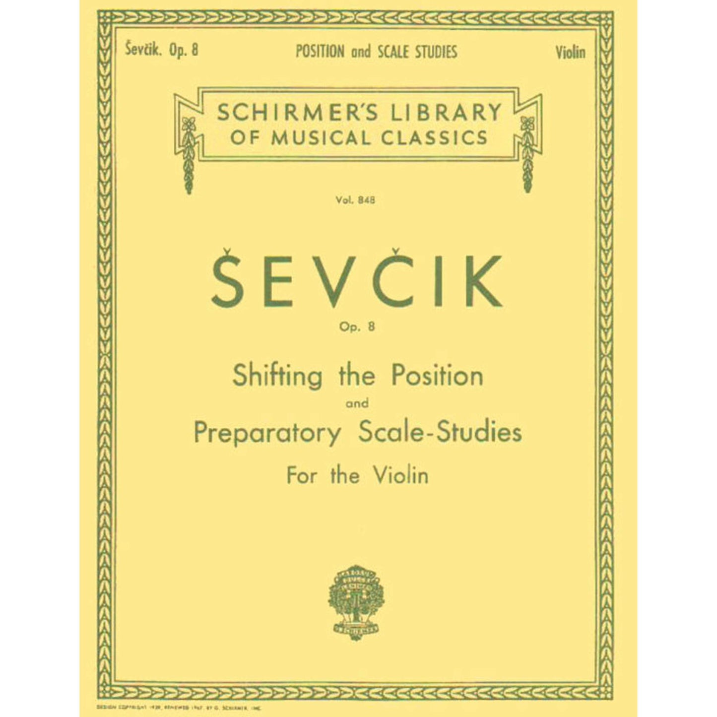 Shifting the Position and Preparatory Scale Studies, Op. 8: