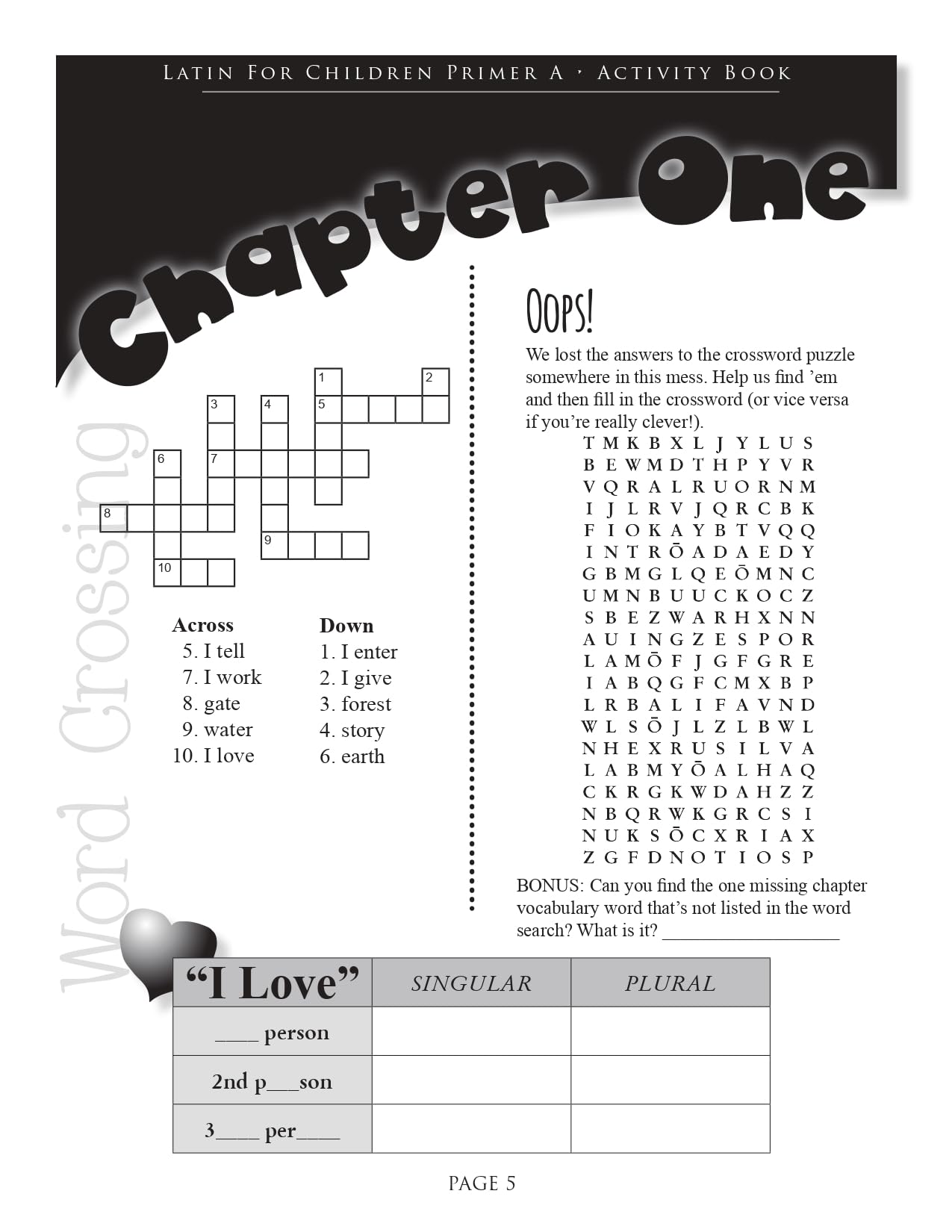 Latin for Children, Primer A - Activity Book!