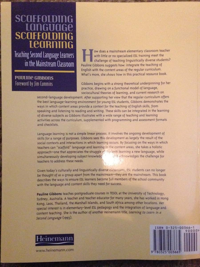 Scaffolding Language, Scaffolding Learning: Teaching Second