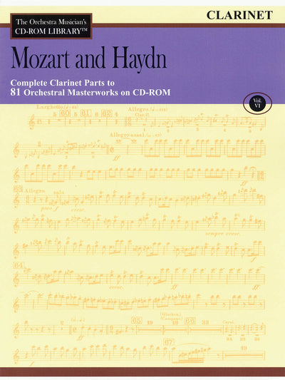 Orchestra Musician's CD-ROM Library Volume 6 Clarinet Mozart And Haydn