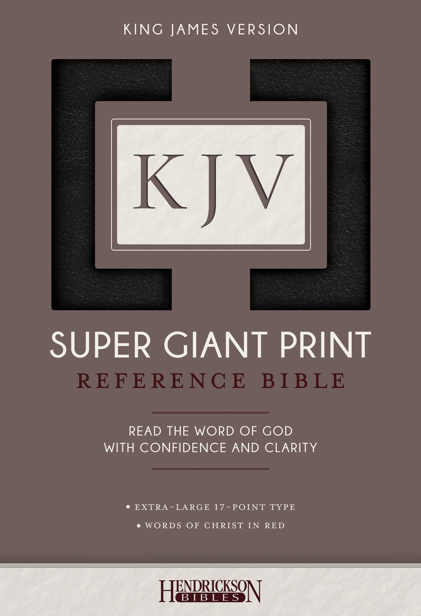 KJV Super Giant Print Reference Bible (Imitation Leather, Bl