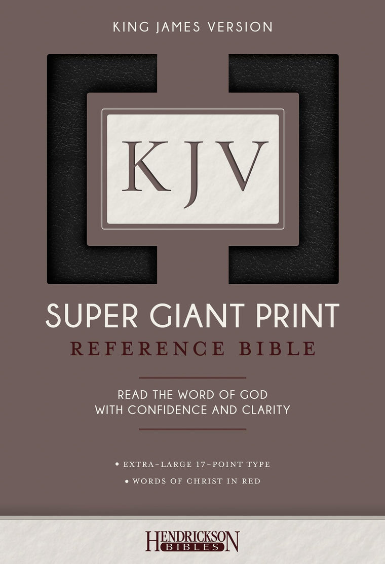 KJV Super Giant Print Reference Bible (Imitation Leather, Bl