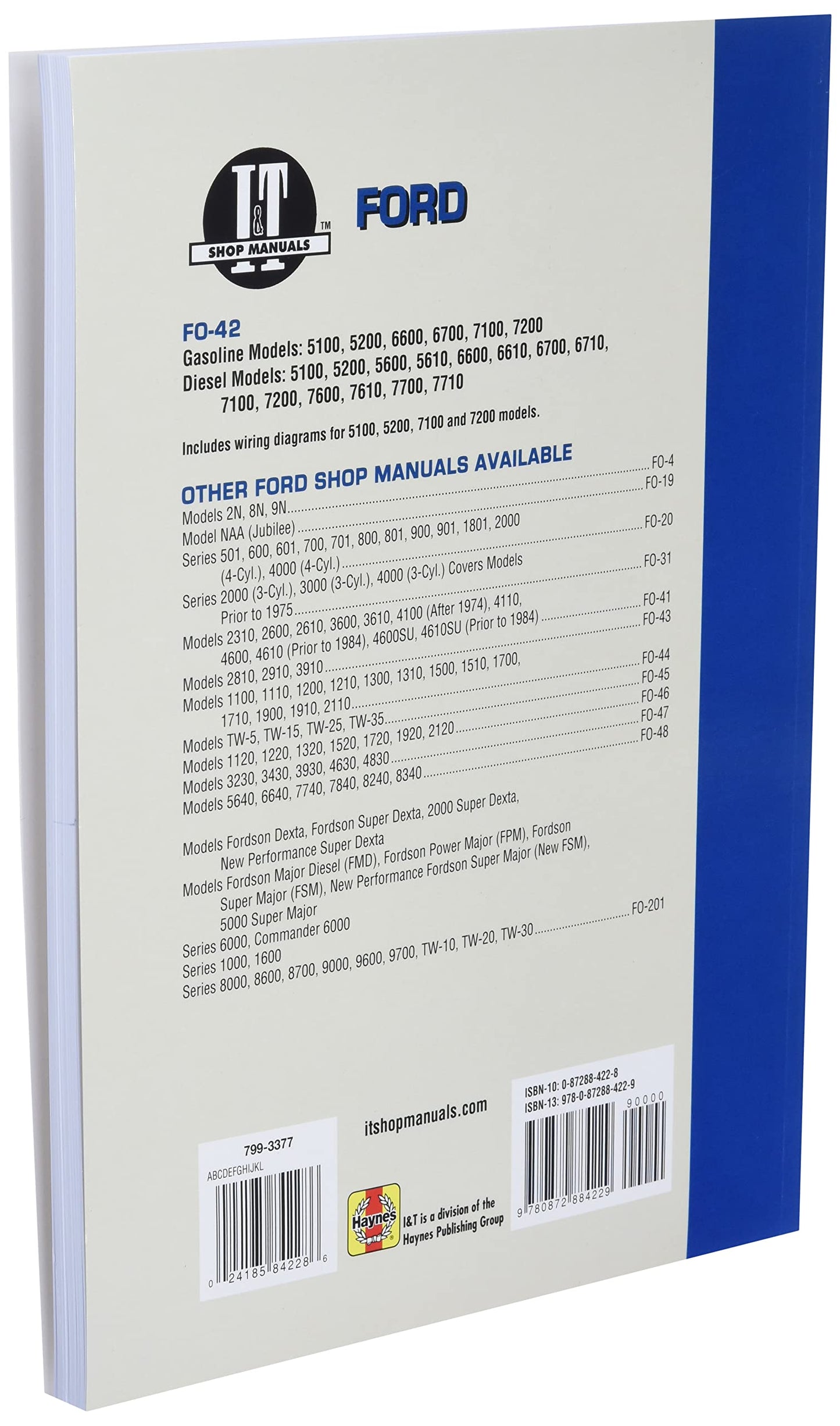 Ford New Holland Model 5100-7710 Tractor Service Repair Manual