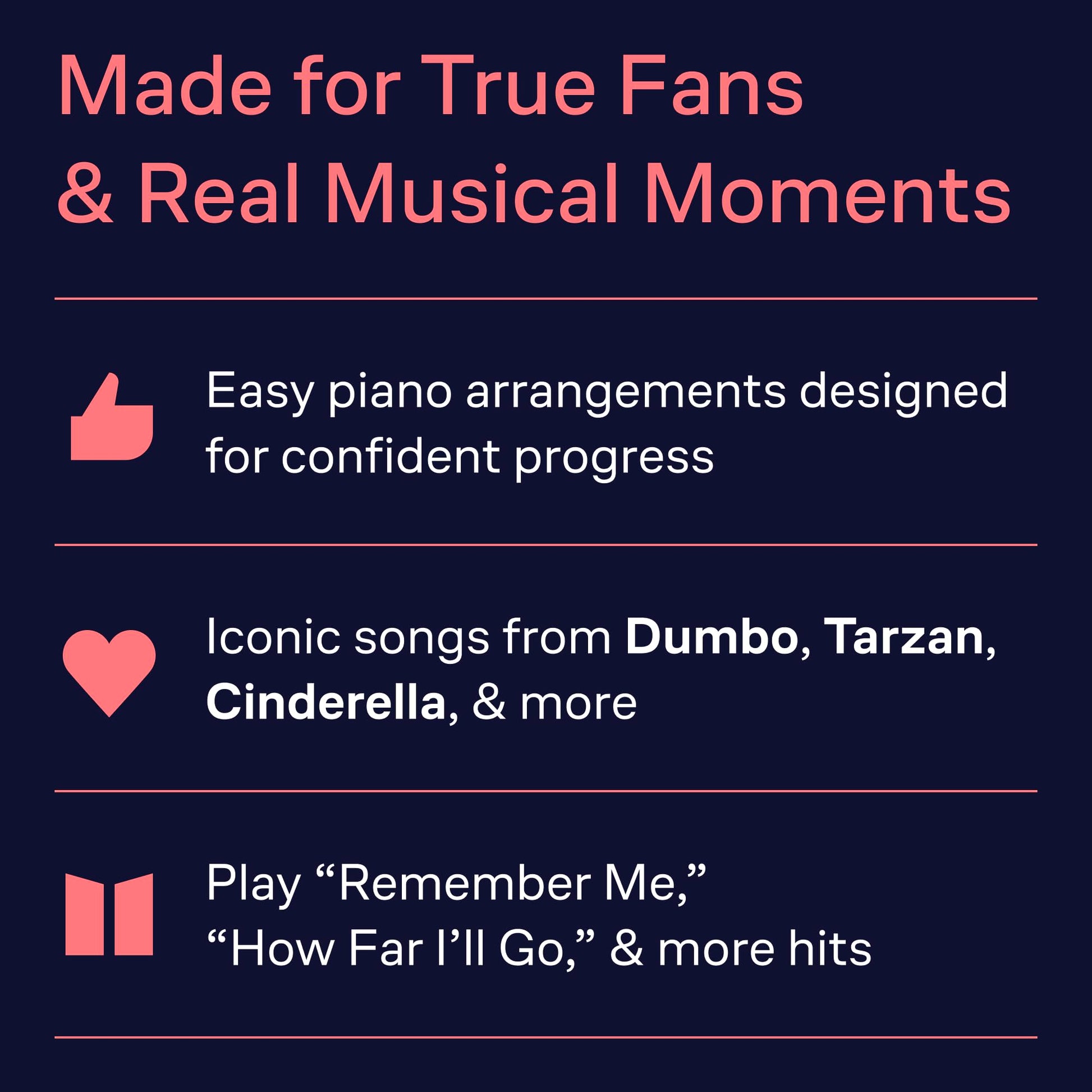 First 50 Disney Songs You Should Play on the Piano  Easy Piano Songbook for Beginners and Intermediate Players  Classic and Modern Disney Hits  Piano Sheet Music Book for Students, Teachers