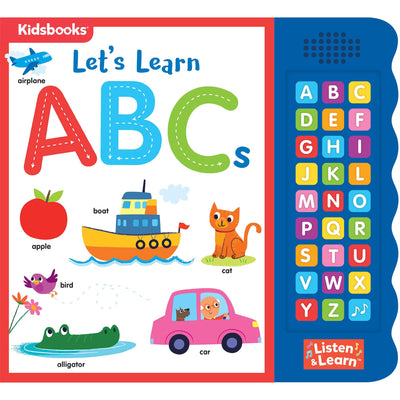 Lets Learn ABCs - Interactive Toddler Sound Book with 27 Buttons  Tracing, Alphabet Song, Children's Board Book  Learn Letters & First Words  Fun Learning Activities for Boys & Girls