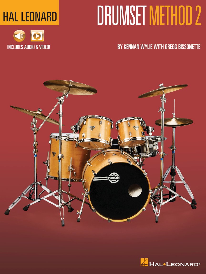 Hal Leonard Drumset Method Book 2  Intermediate Drum Instruction Book with Online Audio and Video  Learn Drum Set with Gregg Bissonette  Funk, Jazz, Chart Reading, Ghost Notes, and More