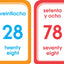 School Zone Spanish Numbers 1-100 Flash Cards: 56 Cards, Preschool, Kindergarten, Numeros 1-100 Tarjetas Ilustrativas, Bilingual, ESL, Language Immersion, Ages 4+ (Spanish/English Edition)