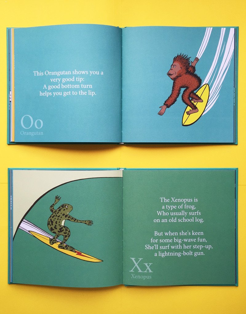 The Surfing Animals Alphabet by Jonas Claesson