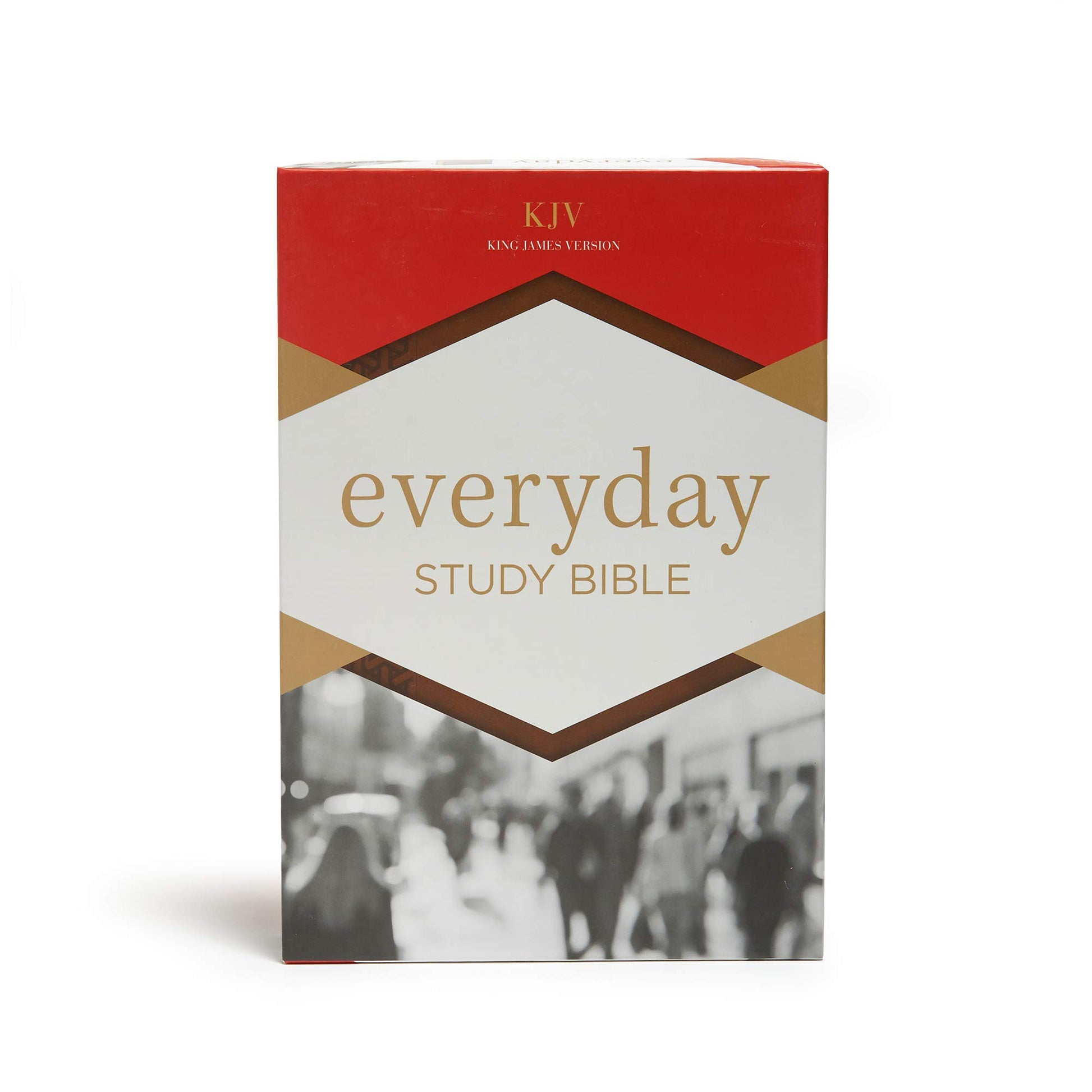 KJV Everyday Study Bible, Black LeatherTouch, Black Letter, Pure Cambridge Text, Study Notes and Comentary, Illustrations, Aricles, Charts, Easy-to-Carry, Easy-to-Read Bible MCM Type