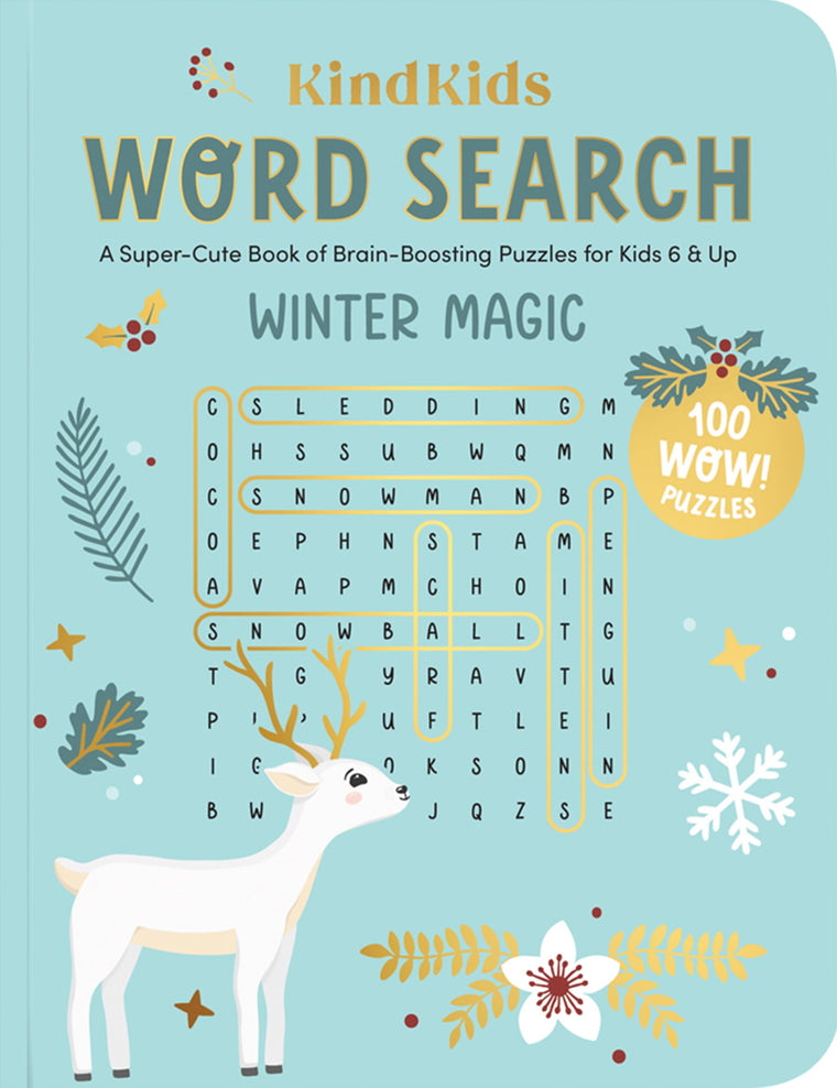 KindKids Word Search Winter Magic: A Super-Cute Book of Brain-Boosting Puzzles for Kids 6 & Up