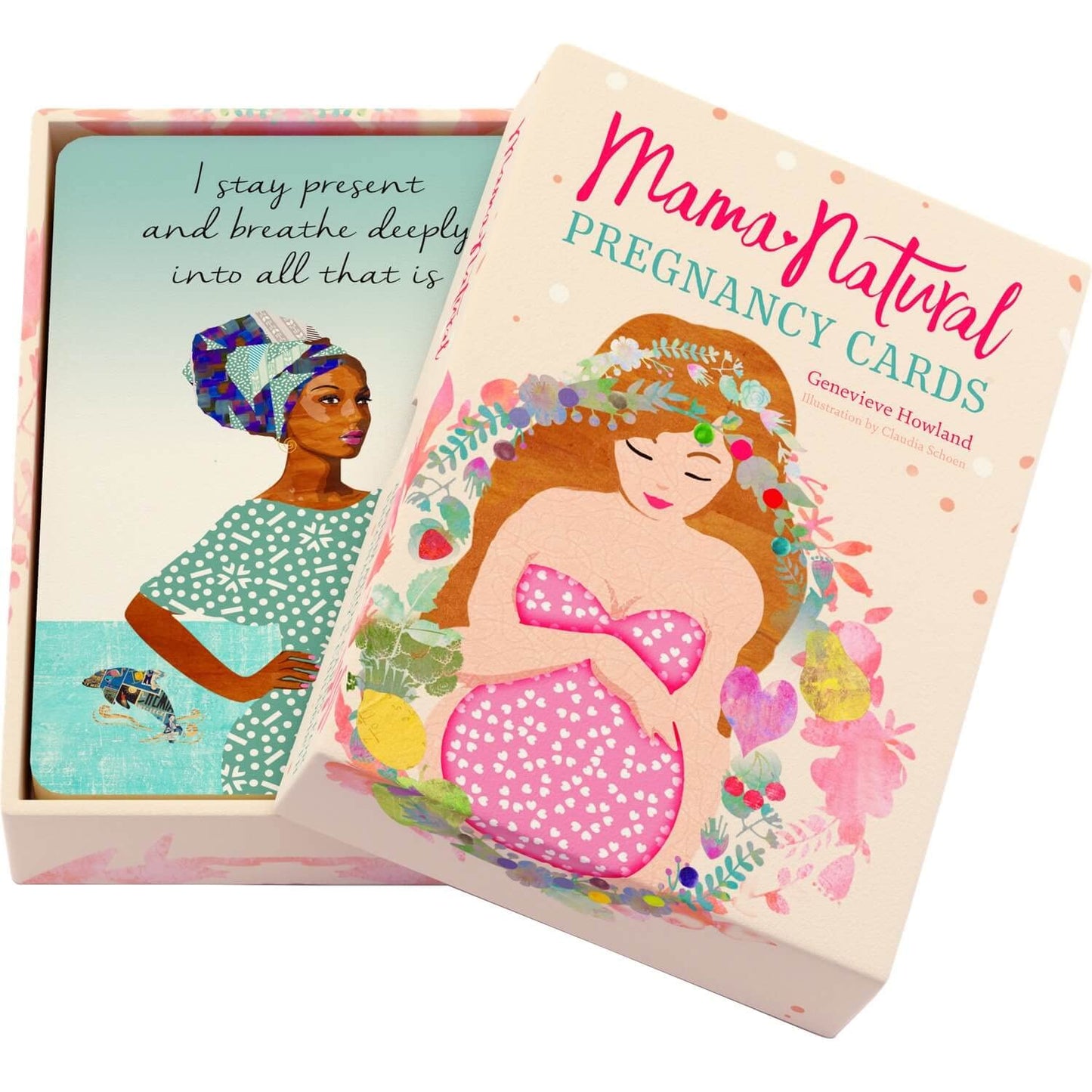 Mama Natural Pregnancy Affirmation Cards For Women - 50 Beau
