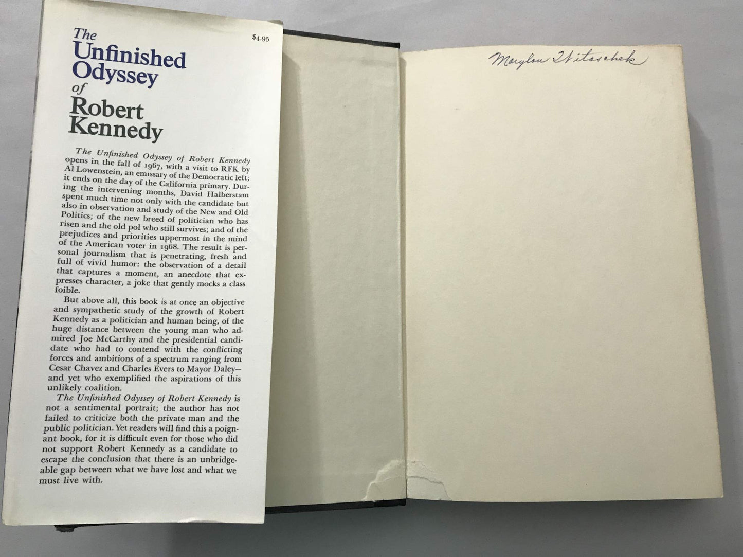 The Unfinished Odyssey of Robert Kennedy by Halberstam, Davi