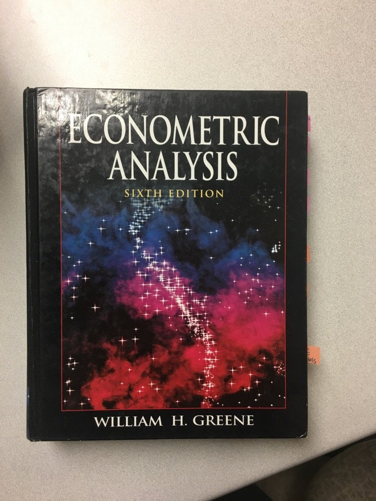 Econometric Analysis by Greene, William H.