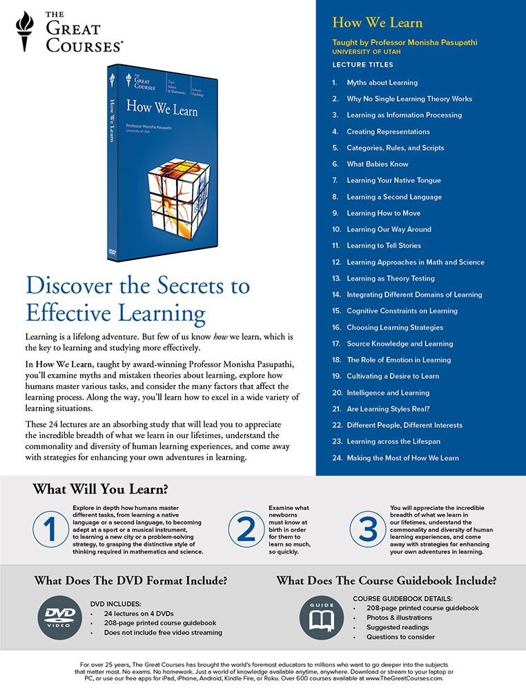 How We Learn